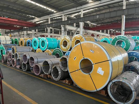 As Requirement Stainless Steel Strip 500mm 550mm 580mm Width Silver High Strength Coil Inspection 904L 410 2205